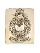 AN 84TH YORK & LANCASTER REGIMENT OF FOOT OFFICER'S SHOULDER BELT PLATE, CIRCA 1830-55