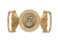 AN INTERLOCKING OFFICER'S WAIST BELT CLASP OF THE ARMY PAY DEPARTMENT, CIRCA 1901-1920