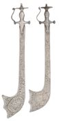 TWO INDIAN KORAS, 19TH CENTURY, THE HILTS PROBABLY 18TH CENTURY