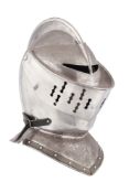 A MODERN REPRODUCTION CLOSE HELMET IN LATE 16TH CENTURY STYLE