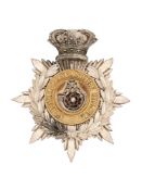 A RARE ROYAL LANCASHIRE MILITIA VICTORIAN OFFICER’S HELMET PLATE, CIRCA 1878-81