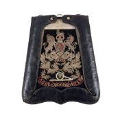 AN OFFICER'S DRESS SABRETACHE OF THE 4TH LANCASHIRE ARTILLERY VOLUNTEERS