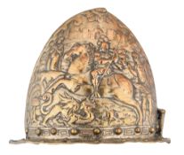 AN ELECTROTYPE CABASSET IN THE NORTH ITALIAN STYLE OF CIRCA 1570