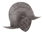 A MODERN REPRODUCTION BURGONET IN GERMAN EARLY 17TH CENTURY STYLE