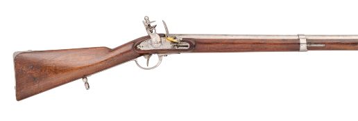 AN AUSTRIAN FLINTLOCK MUSKET CONVERTED FROM A 1862/67 MODEL BREECH-LOADING INFANTRY MUSKET,