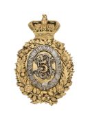 A VICTORIAN OFFICER'S SHOULDER BELT PLATE OF THE 3RD LANCASHIRE RIFLE VOLUNTEERS
