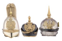 AN 1871 PATTERN CAVALRY HELMET FOR THE DUKE OF YORK'S OWN REGIMENT OF YEOMANRY, A SWEDISH POLISHELM
