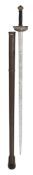 A GERMAN OR ITALIAN TRANSITIONAL RAPIER OF PILLOW-SWORD TYPE, THIRD QUARTER OF THE 17TH CENTURY