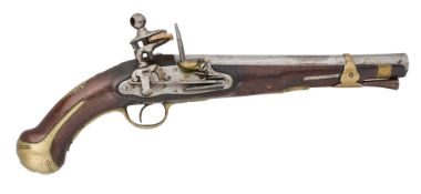 A SPANISH 13 BORE MIQUELET-LOCK MODEL 1789 CAVALRY BELT PISTOL, REIGN OF CHARLES IV (1788-1808)