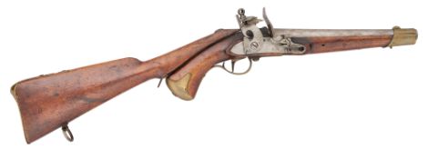 A SWEDISH 20 BORE FLINTLOCK MODEL 1820 CAVALRY PISTOL WITH SHOULDER-STOCK, REIGN OF KARL XIV JOHAN