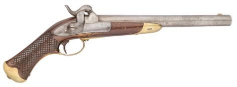 A SWEDISH 10 BORE PERCUSSION MODEL 1850 MILITARY PISTOL, NO. 3, REIGN OF OSCAR I (1844-1859)