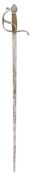 A RARE SWEDISH PALACE GUARD SWORD, LATE 17TH CENTURY