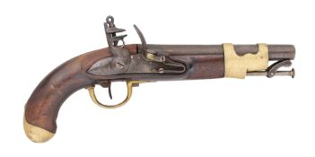 A LIÈGE 13-BORE FLINTLOCK MILITARY PISTOL BY D D ANCION & CO., LIÈGE,