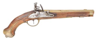 A SAXON 24 BORE FLINTLOCK PISTOL, REIGN OF AUGUSTUS III (1733-1763)