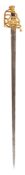 A RARE FRENCH MODEL 1814 OFFICER’S SWORD OF THE KING’S 1ST COMPANY OF MUSKETEERS