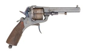 A DANISH 59 BORE PIN-FIRE MODEL 1865 MILITARY SIX-SHOT REVOLVER BY KRONBORG GEVAERFABRIK, NO.71,