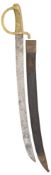 A EUROPEAN MILITARY HANGER (BRIQUET), MID-19TH CENTURY, PERHAPS ITALIAN OR FRENCH