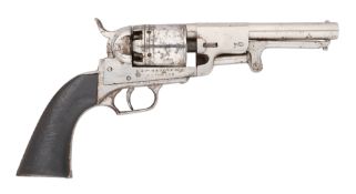 AN AUSTRIAN 90 BORE PERCUSSION SIX-SHOT REVOLVER OF COLT TYPE, MID-19TH CENTURY