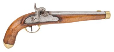 A RARE DANISH 14 BORE PERCUSSION MODEL 1849 /1852 NAVAL PISTOL, REIGN OF FREDERICK VII