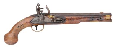A DUTCH 16 BORE FLINTLOCK NAVAL BELT PISTOL BY THONE, AMSTERDAM, CIRCA 1815, REIGN OF WILLIAM I