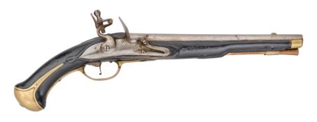 A SWEDISH 20 BORE FLINTLOCK 1738/49 PATTERN MILITARY HOLSTER PISTOL, AGE OF LIBERTY (1718-1772)