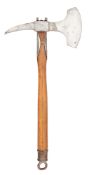 A EUROPEAN MILITARY AXE, 19TH CENTURY, PROBABLY FRENCH OR ITALIAN