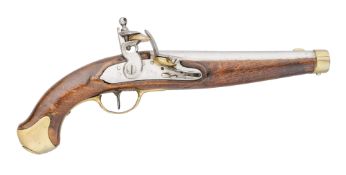 A PRUSSIAN 15 BORE FLINTLOCK MODEL 1820 MILITARY PISTOL, REIGN OF FREDERICK WILLIAM III (1797-1840)