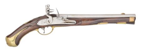 A RARE SWEDISH 15 BORE FLINTLOCK MODEL 1759 MILITARY HOLSTER PISTOL, PROBABLY REIGN OF GUSTAV III