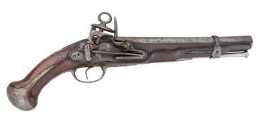 A SPANISH 12 BORE MIQUELET-LOCK MODEL 1789 DRAGOON BELT PISTOL, REIGN OF CHARLES IV (1788-1808)