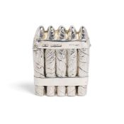A VICTORIAN SILVER NOVELTY VESTA CASE, A.E. ROBINSON, BIRMINGHAM, 1887