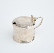 A VICTORIAN SILVER MUSTARD POT, WILLIAM ROBERT SMILY, LONDON, 1848