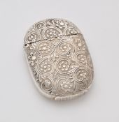 A VICTORIAN SILVER VESTA CASE, WILLIAM NEALE OF BIRMINGHAM, CHESTER, 1886