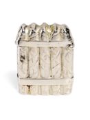 A VICTORIAN SILVER NOVELTY VESTA CASE, A.E. ROBINSON, BIRMINGHAM, 1887
