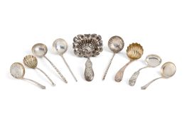 A GROUP OF VICTORIAN SILVER LADLES