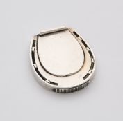 A VICTORIAN SILVER HORSESHOE VESTA CASE, HOWARD JAMES, BIRMINGHAM, 1884