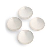 A SET OF FOUR VICTORIAN SMALL DISHES, WILLIAM HUNTER & SON, LONDON, 1880