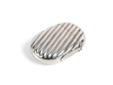 A VCTORIAN SILVER VESTA CASE, MAKER'S MARK MBROS (PROBABLY MILLER BROTHERS), BIRMINGHAM, 1886