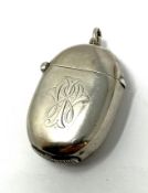 A VICTORIAN SILVER VESTA CASE, S. MORDAN & CO., LONDON, 1886