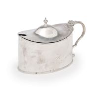 A GEORGE III SILVER MUSTARD POT, ROBERT GAZE, LONDON, 1796
