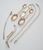 A SMALL GROUP OF VICTORIAN MEDICAL SILVER, ALL LONDON,