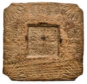 A CARVED WOOD SOFFIT PANEL, PROBABLY MAMLUK, EGYPT, 14TH/15TH CENTURY