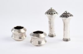 TWO PAIRS OF SILVER EAR-ORNAMENTS, INDONESIA, 19TH CENTURY