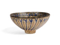 A KASHAN POTTERY BOWL, PERSIA, 12TH CENTURY