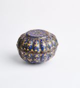 AN ENAMELLED COPPER BOWL AND COVER, CANTON, CHINA FOR THE INDIAN MARKET, 18TH CENTURY