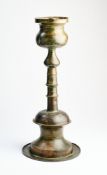 A BRONZE CANDLESTICK, PROBABLY EGYPT, 15TH CENTURY OR LATER