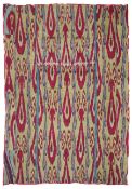 AN IKAT PANEL, UBEKISTAN, SECOND HALF 19TH CENTURY