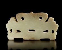 A JADE PENDANT NEOLITHIC CHINA, LIANGZHU CULTURE (c. 3300–2300 BC)