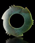 A CHINESE NEOLITHIC JADE BI DISC