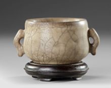 A GE WARE CENSER, CHINA, SONG DYNASTY (960–1279)