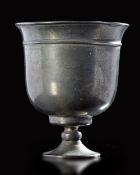 A RARE PLAIN SILVER STEM CUP, CHINA, TANG DYNASTY (AD 618-907)